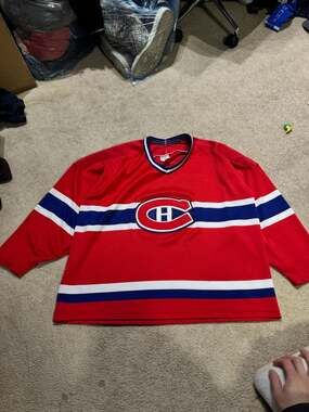 Vintage 90s Montreal Canadiens CCM Maska Air-Knit NHL Jersey - Size XL